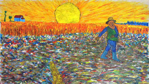 Thumbnail - Planting the Field During Sunrise by Tal Ami | httpד://tal.am/en