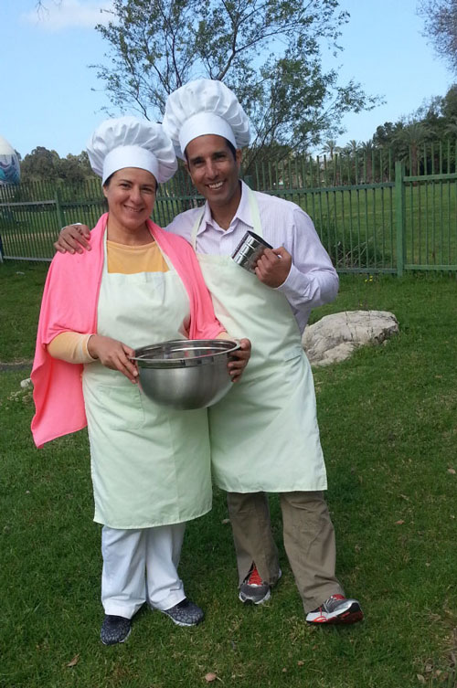 Tal Ami - Acting as Chef figureheads for a Keshet promo