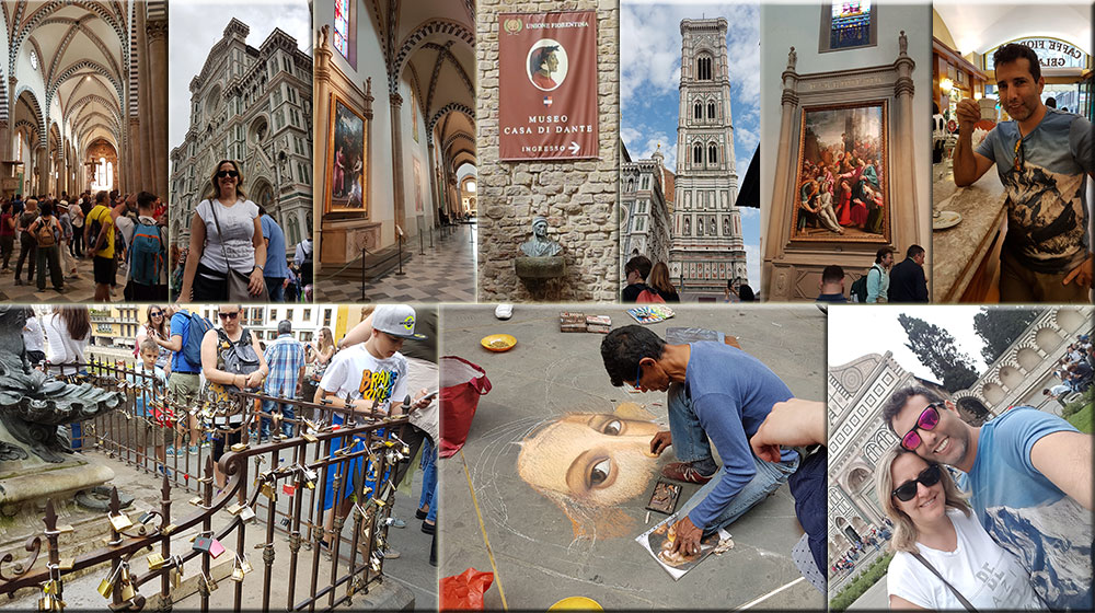 מבקרים בעיר פירנצה, איטליה