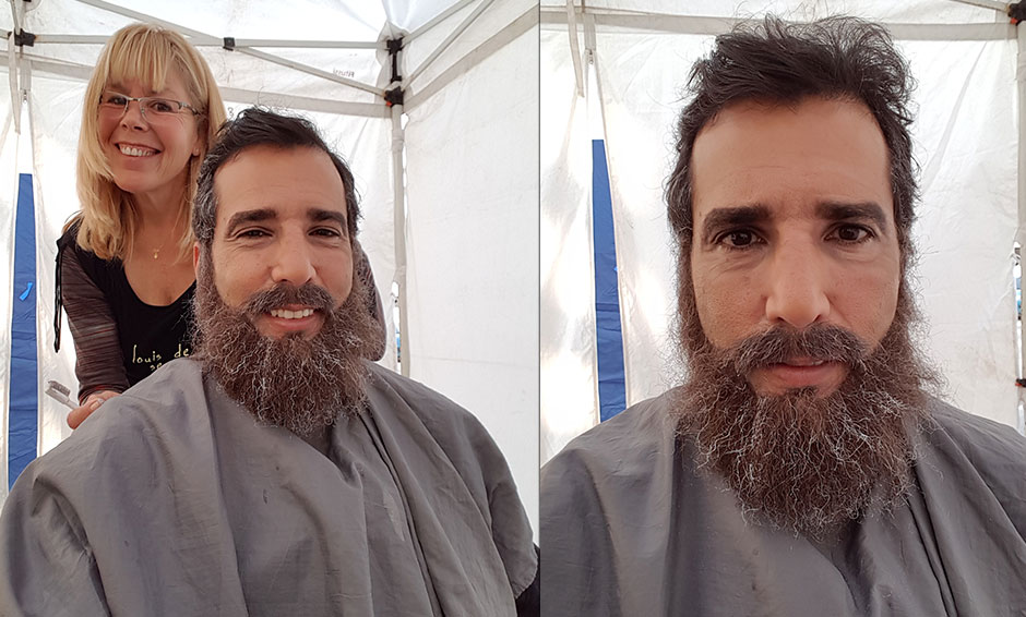 Tal Ami - Fidel Castro 2017 character makeup