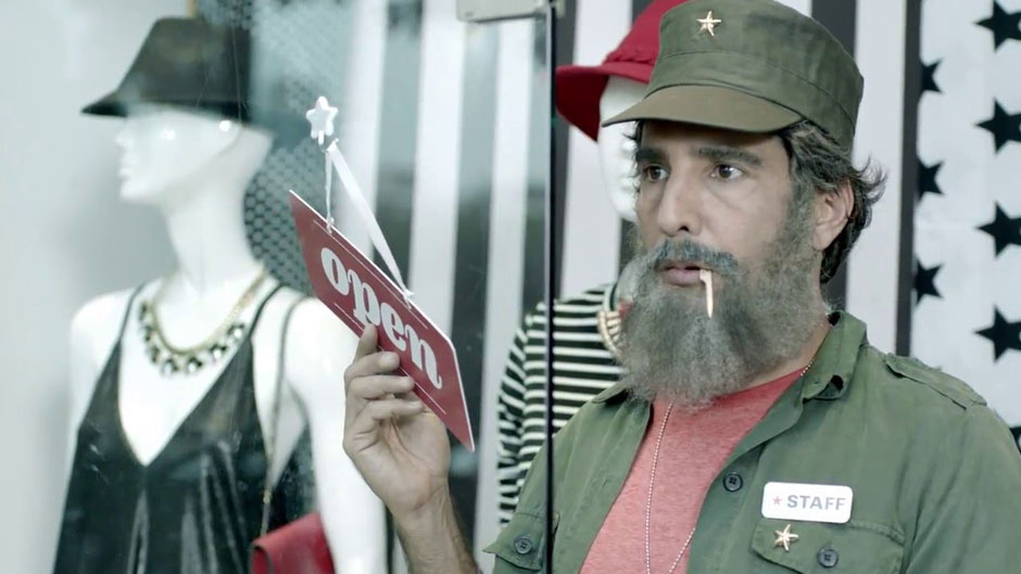 Tal Ami - Acting as Fidel (Castro) for a Tamnoon fashion network campaign | 2016 (2/3)