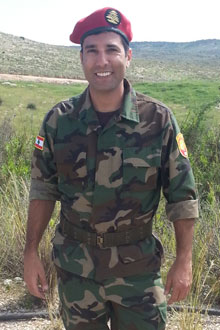 טל עמי - דמות כחייל שומר גבול בגבול לבנון